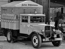 Ein Opel Blitz der 1. Generation, so gesehen Ende Juli 2022 in Hüinghausen.