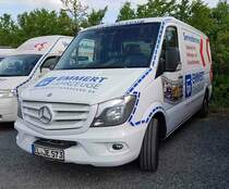 =MB Sprinter als Servicefahrzeug der Firma EMMERT, steht auf dem Parkplatz der RettMobil, 05-2022