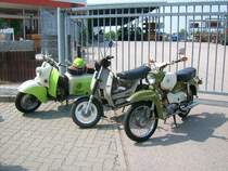 Simson Habicht, Simson SR50 und Der Berliner Roller beim Oldtimertreffen in Hartmannsdorf