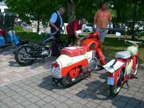 JAWA Panonia und Simson Spatz beim Oldtimertreffen in Hartmannsdorf