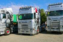 Spedition Decker Scania Sattelzugmaschine am 16.07.22 beim ADAC Truck Grand Prix auf dem Nürburgring