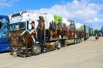 Heide Logistik Scania Sattelzug am 16.07.22 beim ADAC Truck Grand Prix auf dem Nürburgring