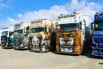 Heide Logistik Scania Sattelzug am 16.07.22 beim ADAC Truck Grand Prix auf dem Nürburgring