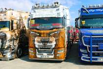 Heide Logistik Scania Sattelzug am 16.07.22 beim ADAC Truck Grand Prix auf dem Nürburgring