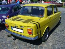 Heckansicht eines Simca 1000 Rallye. Oldtimertreffen am Flughafen Essen/Mülheim am 07.08.2022.