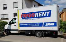 =MB Sprinter als Kühlfahrzeug der Firma FRIGORENT im Mai 2022 eingesetzt beim Centmarkt in Hofbieber