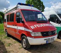 =MB Sprinter der Feuerwehr MANDELBACHTAL, gesehen bei der RettMobil im Mai 2022
