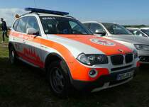 =BMW X3 des DRK WALLDÜRN, gesehen bei der RettMobil im Mai 2022