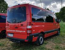 =MB Sprinter als MTW der Feuerwehr DITZINGEN, steht im Mai 2022 auf dem Parkplatz der RettMobil