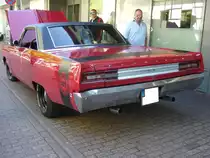 Heckansicht eines Plymouth Fury III Coupe 383 Super Commando aus dem Jahr 1968. 9. Saarner Oldtimer Cup am 07.08.2022.