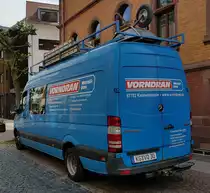 =MB Sprinter der Firma VORNDRAN-Metallbau steht im Mai 2022 in Hünfeld