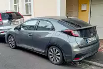 Rückanischt: Honda Civic 9. Generation in März, 2021