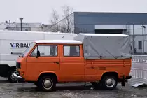 VW Transporter (T3) Pritsche mit Doppelkabine. in Alsdorf am 8.1.2021