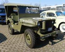 =Willys Jeep, gesehen auf der Technorama 2022 in Kassel, März 2022
