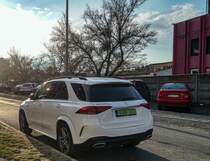 Rückansicht: Mercedes-Benz GLE 350DE Plugin Hybrid W167. Foto: 03.2021.