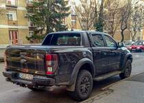 Rückansicht: Ford Ranger T6 Wildtrack. Foto: 03.2021.