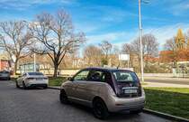 Rückansicht: Lancia Ypsilon 3. Generation. Die Aufnahme stammt von März, 2021.