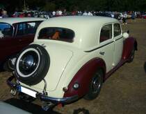 Heckansicht eines Mercedes Benz 170 S-V (W136 VIII), gebaut in den Jahren von 1953 bis 1955. 8. Oldtimertreffen des AMC Duisburg am 04.09.2022. 