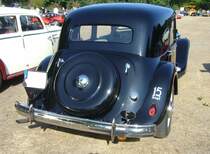 Heckansicht eines Citroen 15CV Six. 8. Oldtimertreffen des AMC Duisburg am 04.09.2022.