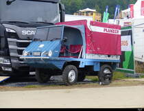 Oldtimer Stey Puch Haflinger ausgestellt am ESAF ( Eidgenössisches Schwing- und Älplerfest ) in Pratteln am 28.08.2022