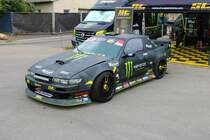 Nissan Driftfahrzeug am 19.08.22 beim Drift Masters European Chmapionsship in Ferropolis der Stadt aus Stahl