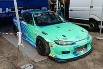 Nissan Driftfahrzeug am 19.08.22 beim Drift Masters European Chmapionsship in Ferropolis der Stadt aus Stahl