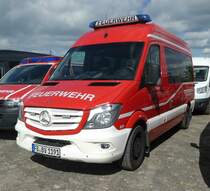 =MB Sprinter als MTF der Feuerwehr BAD VILBEL steht auf dem Parkplatz der RettMobil im Mai 2022