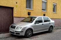 Skoda Fabia Sedan, fotografiert in April, 2021.