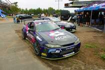 Nissan Driftfahrzeug am 19.08.22 beim Drift Masters European Chmapionsship in Ferropolis der Stadt aus Stahl