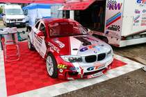 BMW M3 Driftfahrzeug am 19.08.22 beim Drift Masters European Chmapionsship in Ferropolis der Stadt aus Stahl