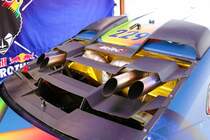 Red Bull Driftbrothers BMW M4 am 19.08.22 beim Drift Masters European Chmapionsship in Ferropolis der Stadt aus Stahl