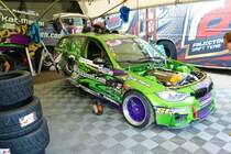 BMW M3 Driftfahrzeug am 19.08.22 beim Drift Masters European Chmapionsship in Ferropolis der Stadt aus Stahl