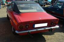 Heckansicht eines Opel Manta A, der gemäß des  Badges  auf der Heckklappe, mit einem Automatikgetriebe ausgerüstet ist. 8. Oldtimertreffen des AMC Duisburg am 04.09.2022.