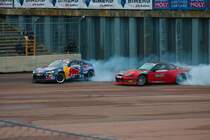 Toyota vs. Nissan beim Drift Battle am 19.08.22 beim Iron Drift King in Ferropolis der Stadt aus Stahl