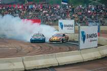 Nissan vs. Nissan als Drift Battle 19.08.22 beim Iron Drift King in Ferropolis der Stadt aus Stahl