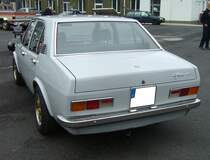 Heckansicht einer Alfa Romeo Alfetta 1.6. Oldtimertreffen an Mo´s Bikertreff in Krefeld am 11.09.2022.