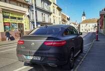 Rückansicht: Mercedes-Benz GLE Coupé in April 2021.