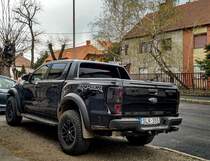 Rückansicht: Ford Ranger Raptor. Aufnahme: April, 2021.