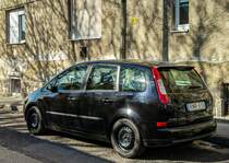 Rückansicht: Ford Focus C-Max. Aufnahme: April, 2021.