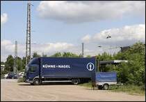 DAF LF85.220(?) vom Leasingunternehmen BTS ist f�r den Logistiker K�HNE+NAGEL unterwegs.
