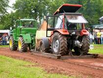 Der T150K hatte ebenfalls keine Probleme den Pullingschlitten bis zum Ziel durchzuziehen.