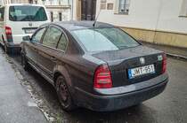 Rückansicht: Skoda Superb Mk1. Foto: 04.2021