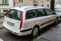 Rückansicht: Citroen C5 Break aus der ersten Generation. Foto: April, 2021