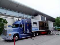 Freightliner mit einem Ausstellungsaufbau bei der TransportLogistic in Mnchen; 090515