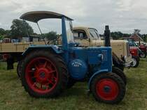 Lanz D 2806, 3710 cm³, 28 PS, Baujahr 1954  / am 20.08.2022 beim TOCH-Treffen (Traktoren Oldtimer Club Hamburg von 1988) in HH-Neuengamme  /