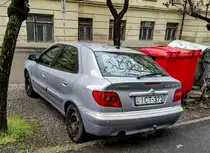 Rückansicht: Citroen Xsara. Foto: April, 2021.