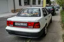 Rückansicht: Suzuki Swift Sedan. Foto: 04.2021.