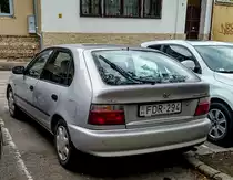 Rückansicht: Toyota Corolla E100. Foto: 04.2021.