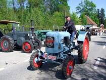 EICHER-Diesel aus dem benachbarten Bayern tuckert bei der Oldtimerausfahrt in St.Martin/Innkreis mit; 090419