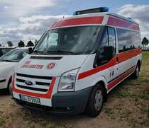 =Ford Transit der Johanniter OV MUCH-NEUNKIRCHEN-SEELSCHEID, gesehen auf dem Parkplatz der RettMobil 2022 in Fulda